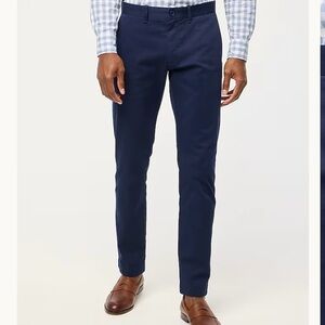 NEW WITH TAGS J. Crew Factory Navy Blue Skinny Fit Flex Chino Pants 34 x‎ 32